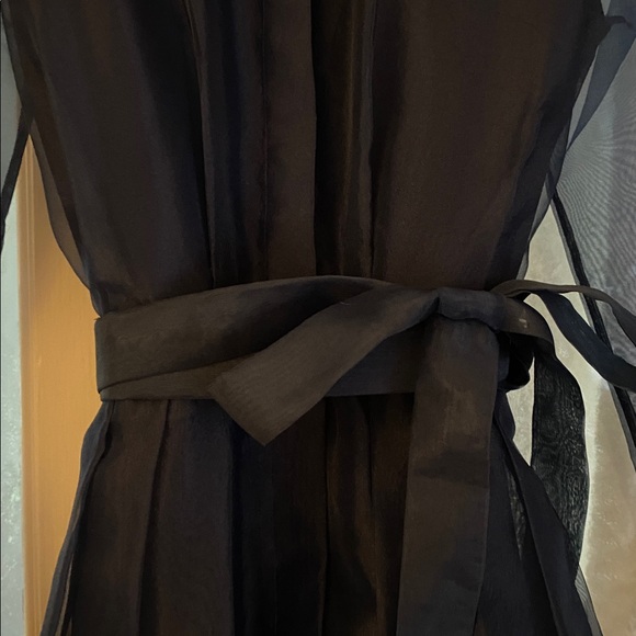 SIMKHAI Montgomery LS Button Up MIDI Dress in Midnight (Ink Blue) Size 0 - Picture 2 of 7